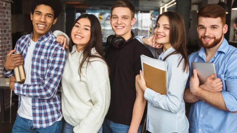 Students posing for picture